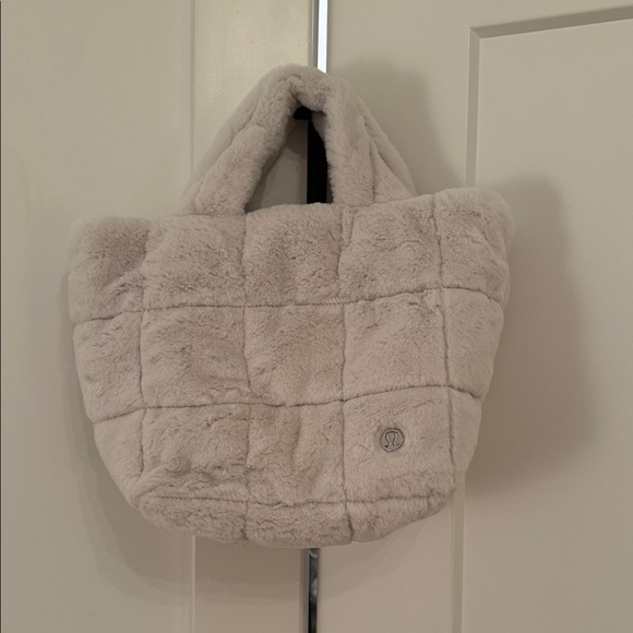 lululemon athletica Handbags - Lululemon Athletica Plush Cream Tote Bag